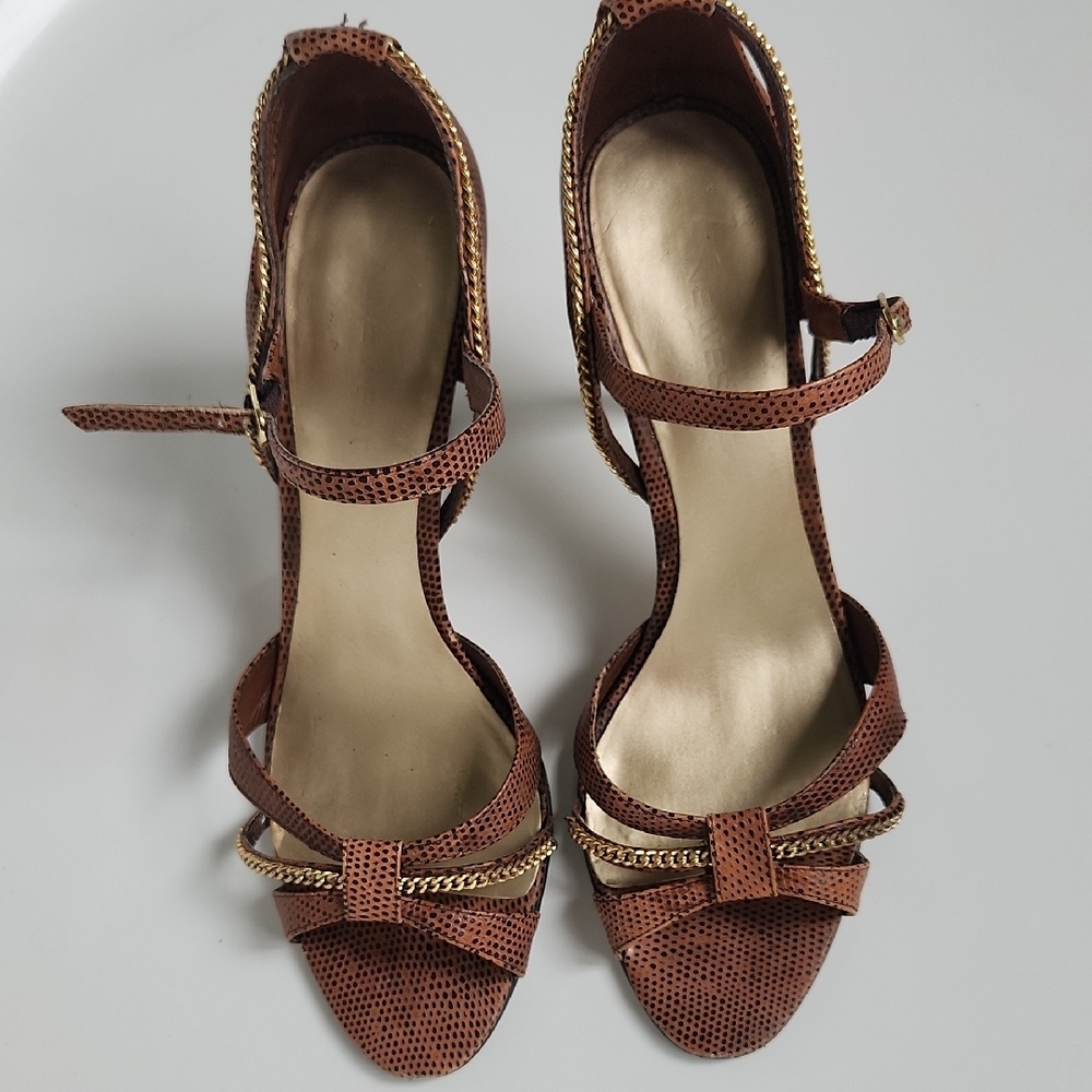 Nine West Strappy Chain Sandals